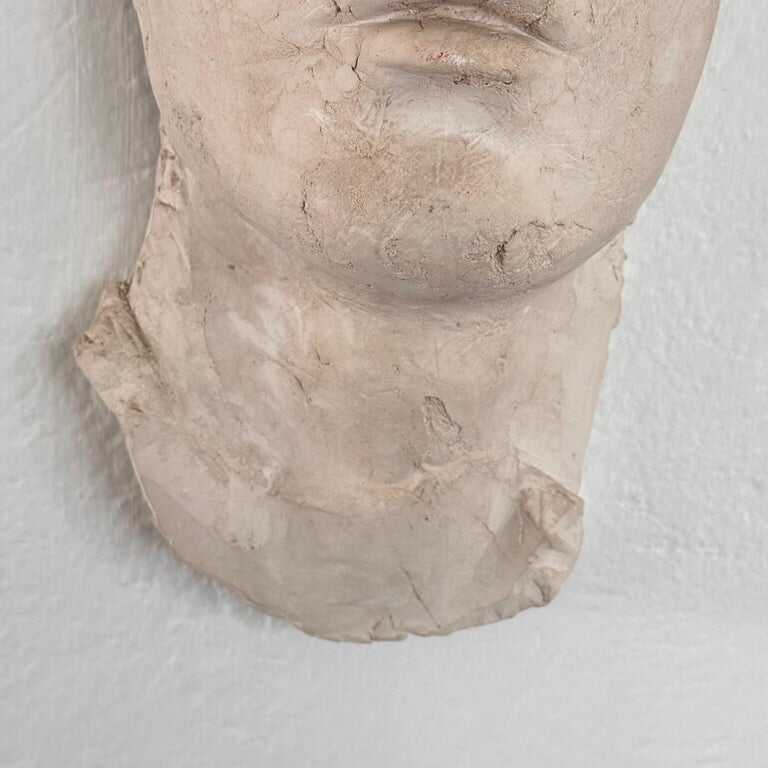 Stunning Decorative Roman Gypsum Face, 1970s Reproduction