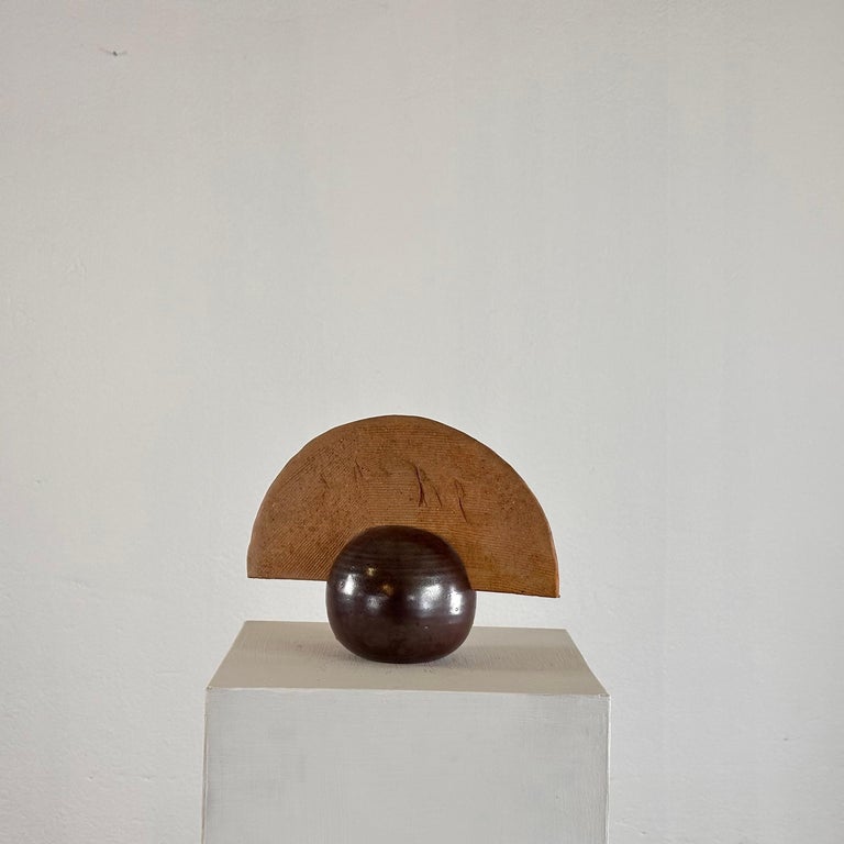 Stunning Handcrafted Abstract Ceramic Sculpture by Giancarlo Scapin, 1970s