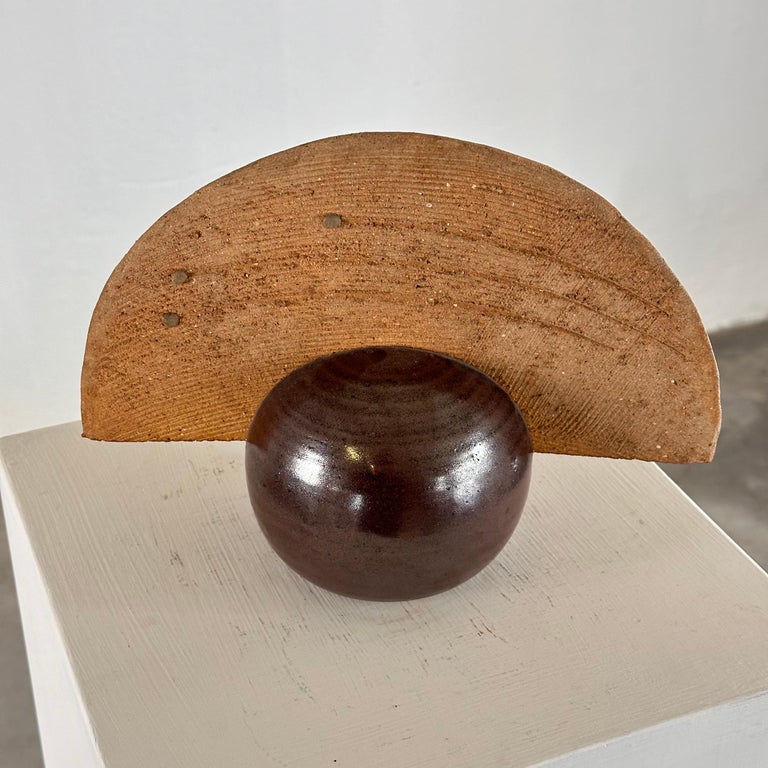 Stunning Handcrafted Abstract Ceramic Sculpture by Giancarlo Scapin, 1970s