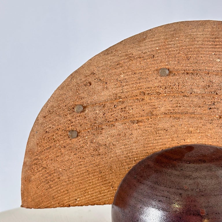 Stunning Handcrafted Abstract Ceramic Sculpture by Giancarlo Scapin, 1970s