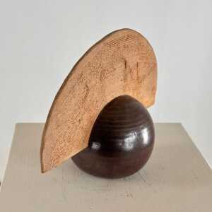 Stunning Handcrafted Abstract Ceramic Sculpture by Giancarlo Scapin, 1970s