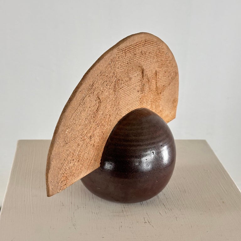 Stunning Handcrafted Abstract Ceramic Sculpture by Giancarlo Scapin, 1970s