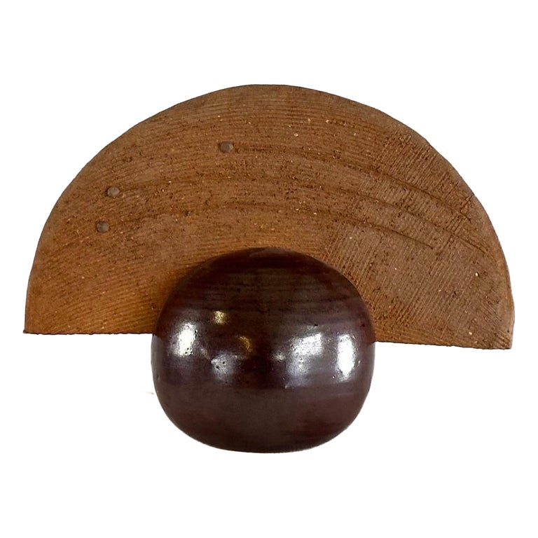 Stunning Handcrafted Abstract Ceramic Sculpture by Giancarlo Scapin, 1970s