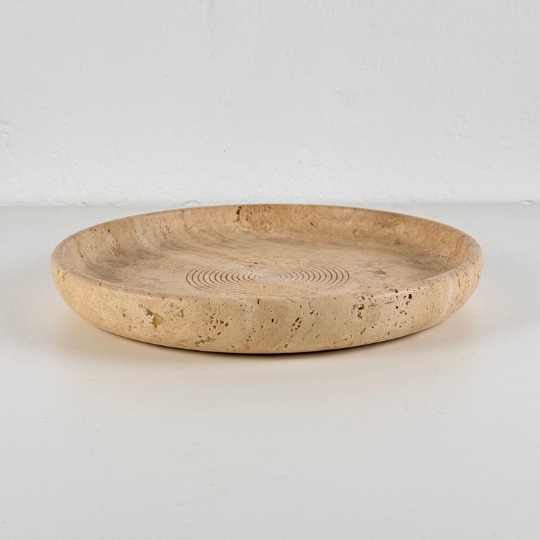 Travertine Centerpiece by Pier Alessandro Giusti & Di Rosa for Up & Up, 1970s