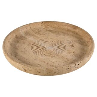 Travertine Centerpiece by Pier Alessandro Giusti & Di Rosa for Up & Up, 1970s
