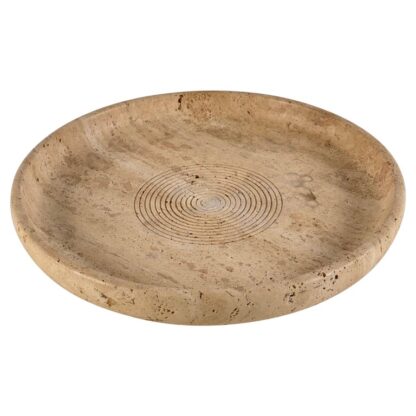 Travertine Centerpiece by Pier Alessandro Giusti & Di Rosa for Up & Up, 1970s