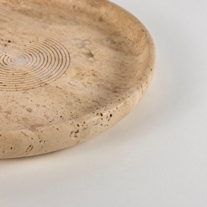 Travertine Centerpiece by Pier Alessandro Giusti & Di Rosa for Up & Up, 1970s
