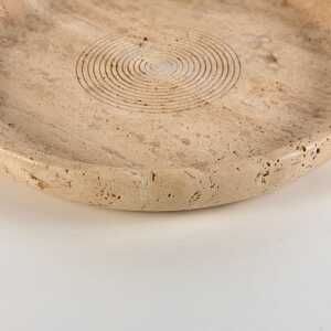 Travertine Centerpiece by Pier Alessandro Giusti & Di Rosa for Up & Up, 1970s