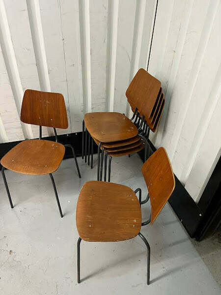 Vintage 1970s Danish Stacking Chair Several Available