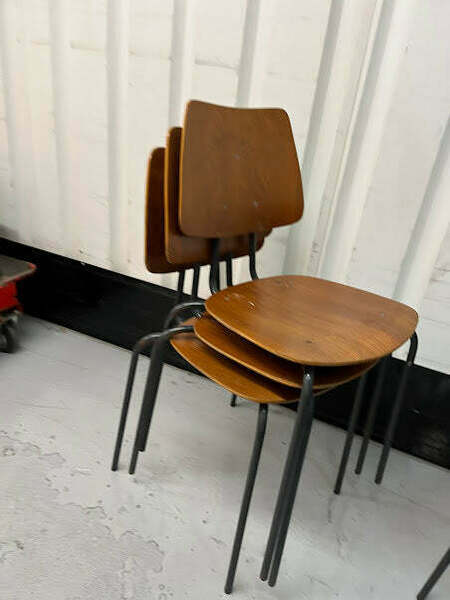 Vintage 1970s Danish Stacking Chair Several Available