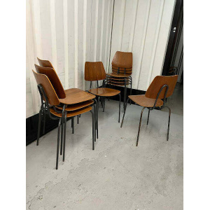 Vintage 1970s Danish Stacking Chair Several Available
