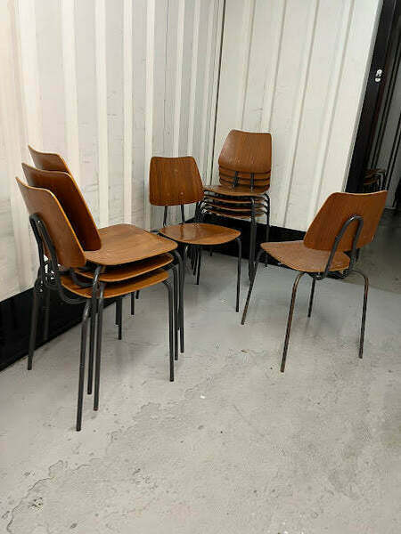 Vintage 1970s Danish Stacking Chair Several Available