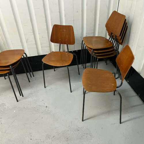Vintage 1970s Danish Stacking Chair Several Available