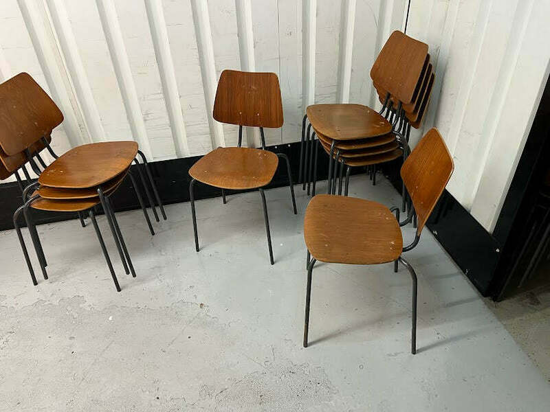 Vintage 1970s Danish Stacking Chair Several Available