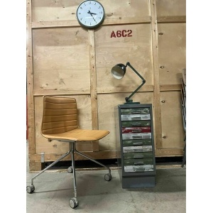 Vintage 1970s Small Filing Cabinet Grey