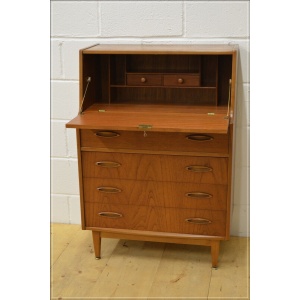 vintage bureau writing desk teak Jentique mid century danish design DELIVERY