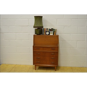 vintage bureau writing desk teak Jentique mid century danish design DELIVERY