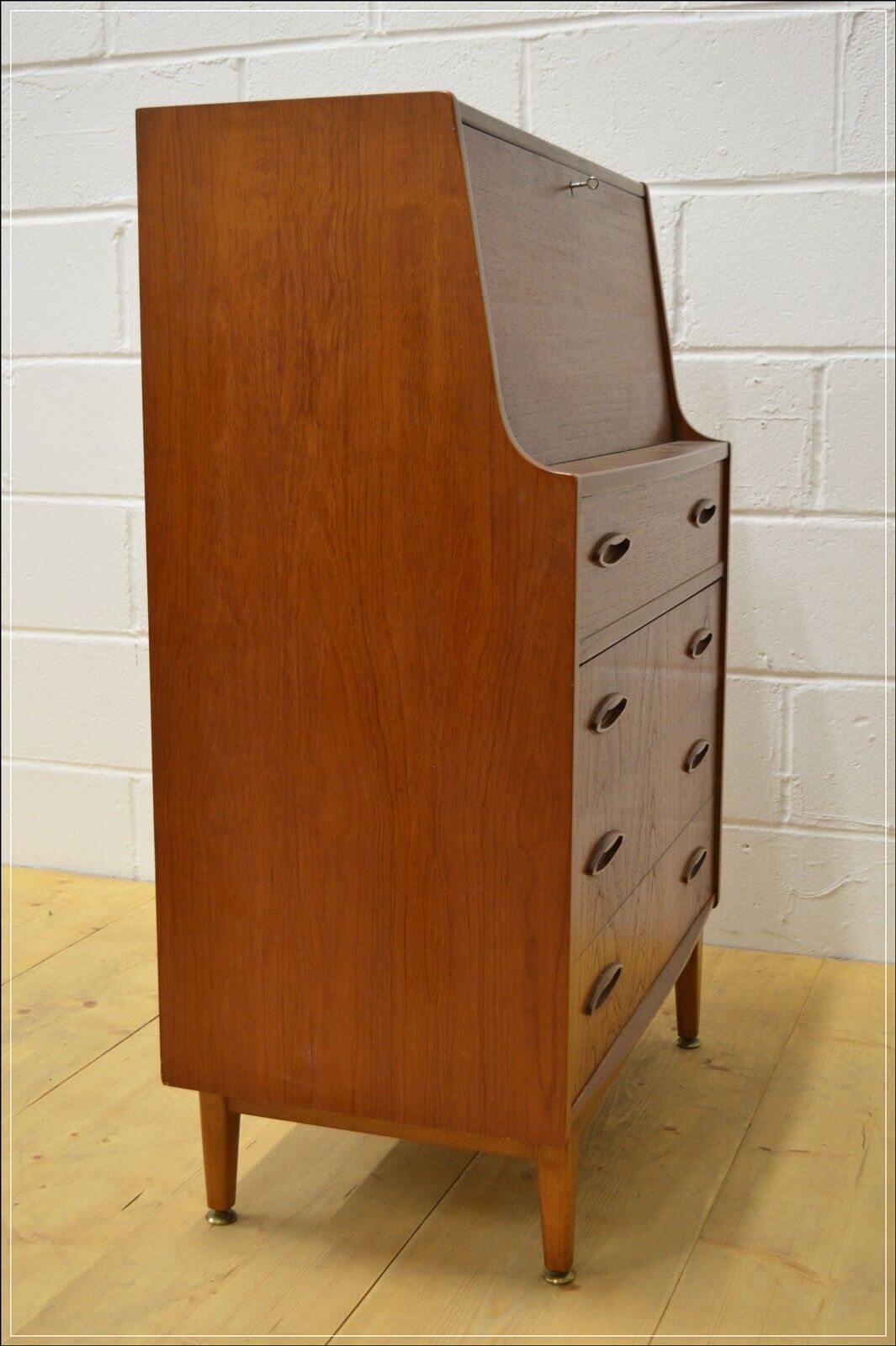 vintage bureau writing desk teak Jentique mid century danish design DELIVERY