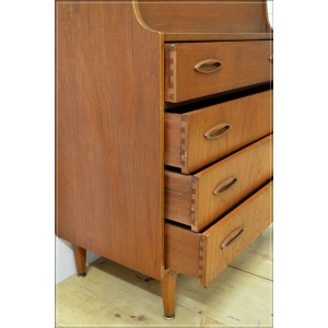 vintage bureau writing desk teak Jentique mid century danish design DELIVERY
