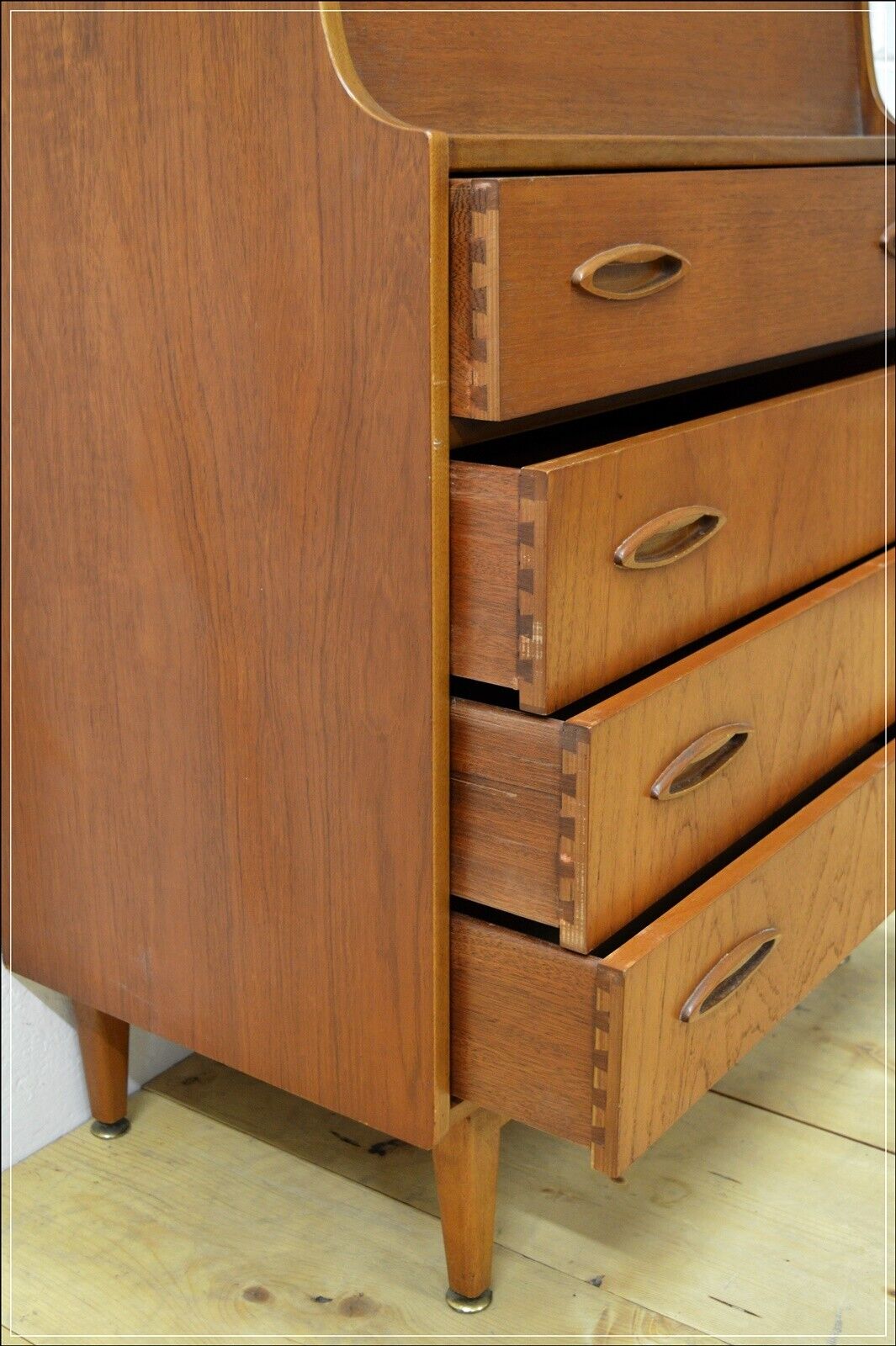 vintage bureau writing desk teak Jentique mid century danish design DELIVERY