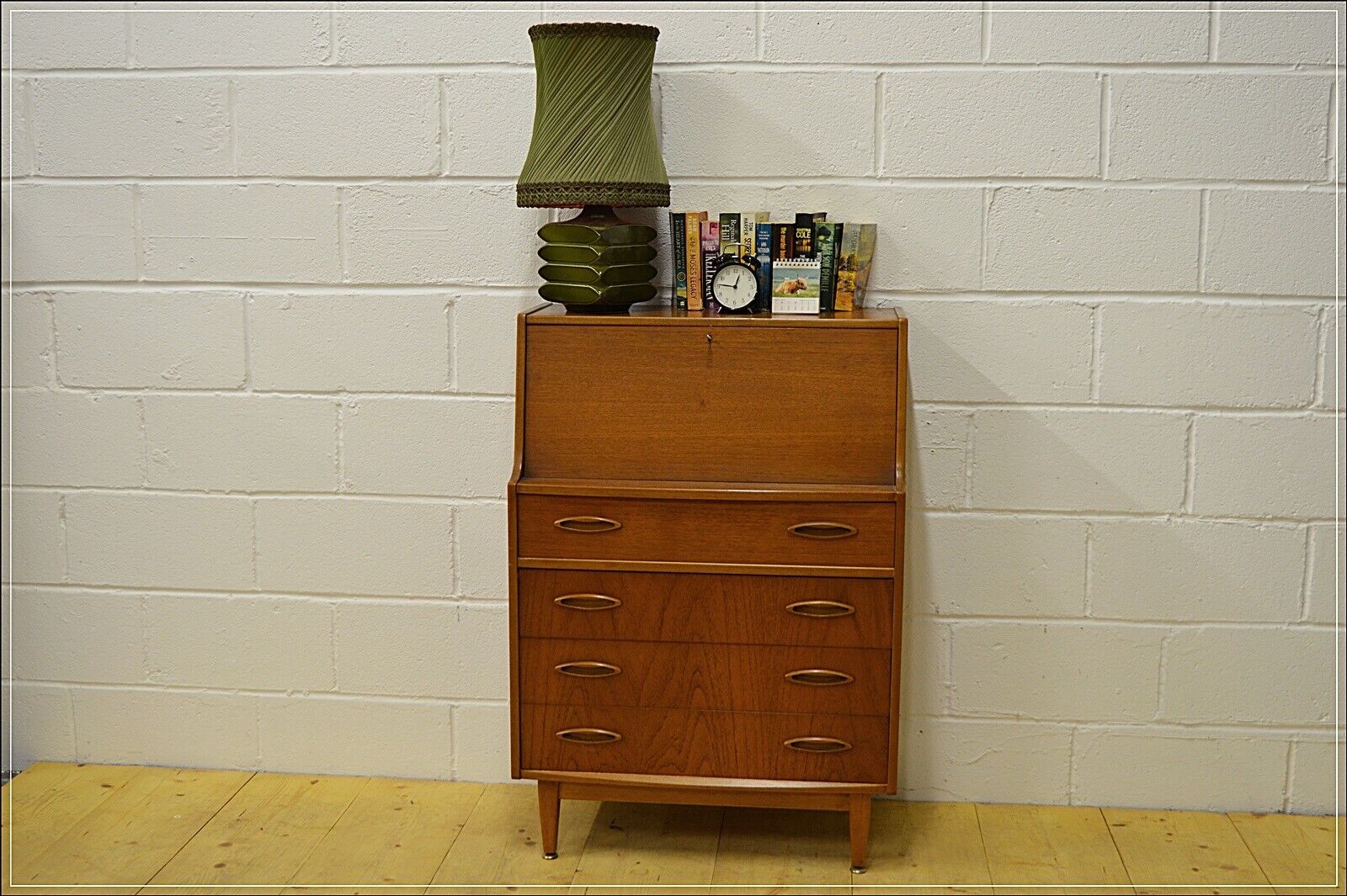 vintage bureau writing desk teak Jentique mid century danish design DELIVERY