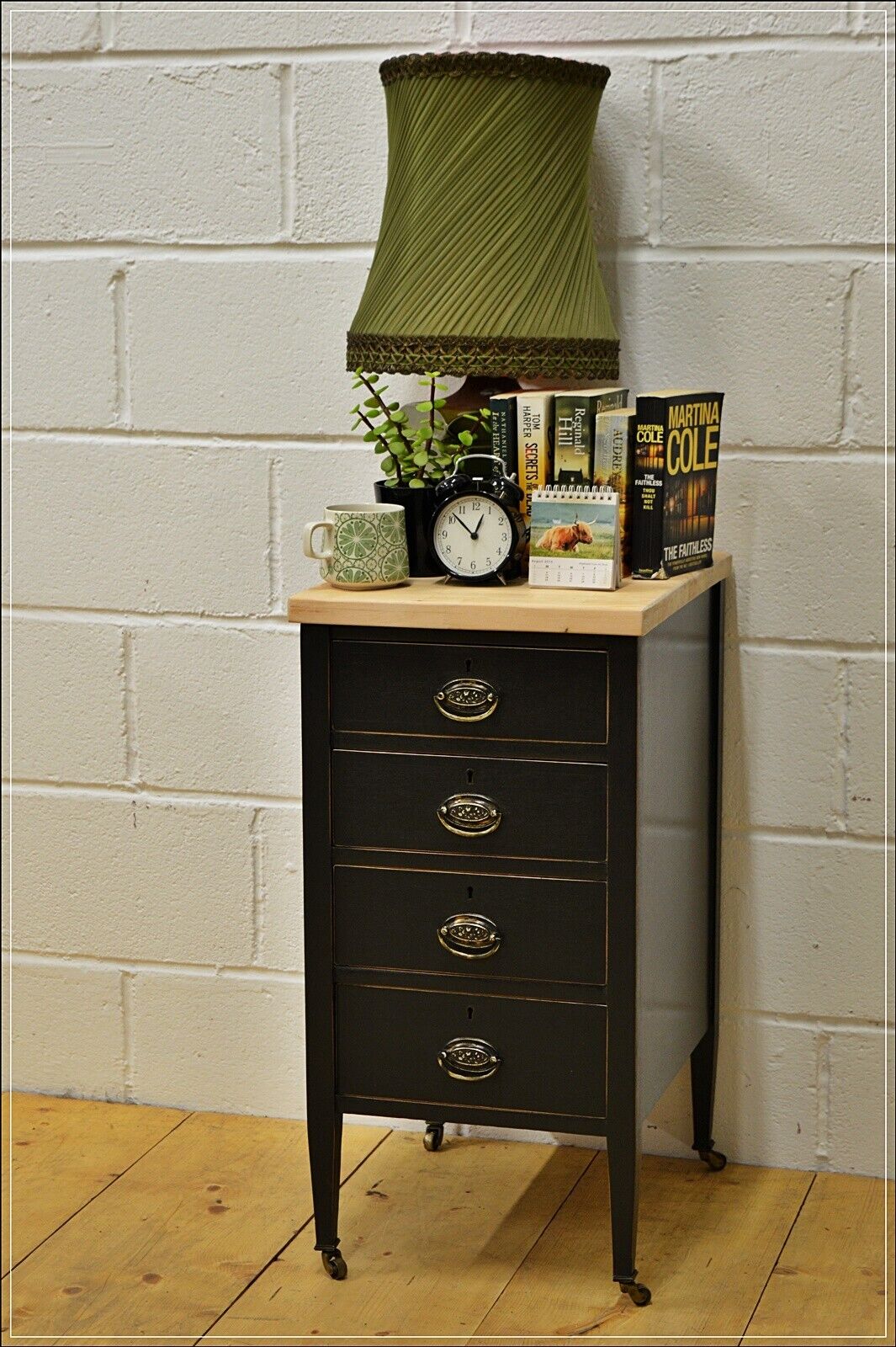 vintage filing cabinet butcher`s block kitchen island chest of drawers DELIVERY