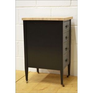 vintage filing cabinet butcher`s block kitchen island chest of drawers DELIVERY