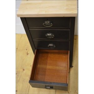 vintage filing cabinet butcher`s block kitchen island chest of drawers DELIVERY