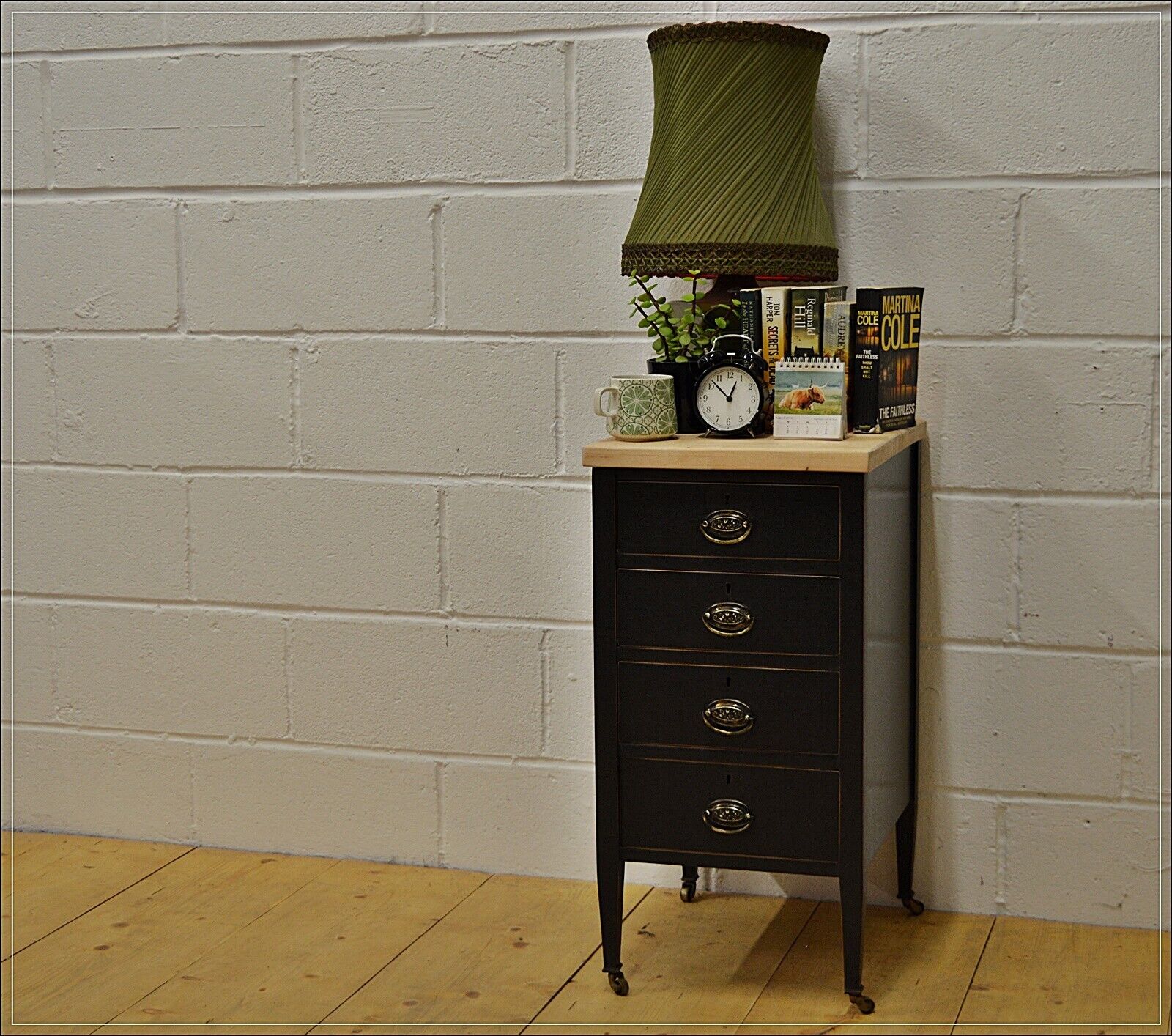 vintage filing cabinet butcher`s block kitchen island chest of drawers DELIVERY