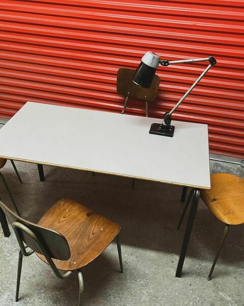 Vintage Formica School Tables / Desks Two Available Bar / Cafe