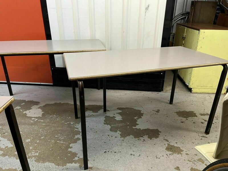 Vintage Formica School Tables / Desks Two Available Bar / Cafe