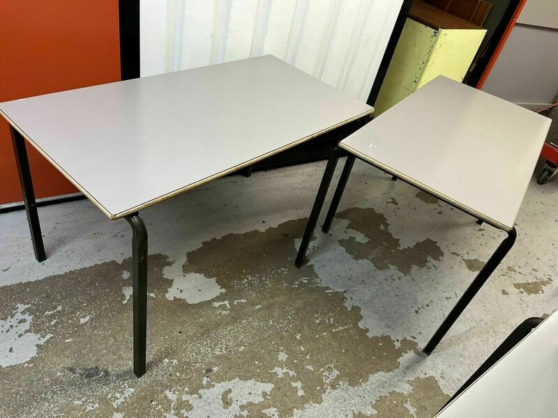 Vintage Formica School Tables / Desks Two Available Bar / Cafe