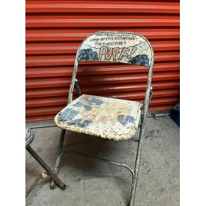 Vintage Metal Folding Chairs Billy Smarts Circus C1950s
