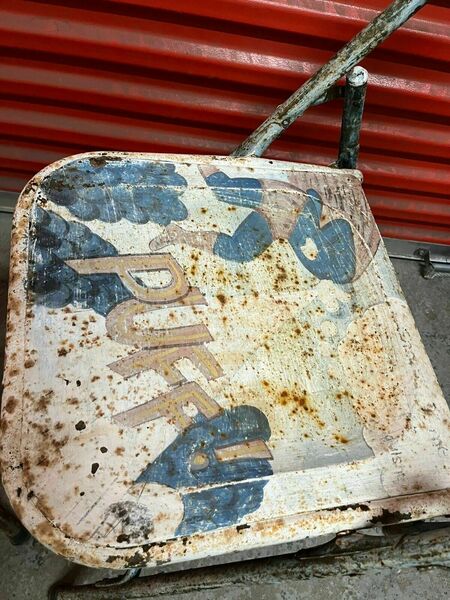 Vintage Metal Folding Chairs Billy Smarts Circus C1950s
