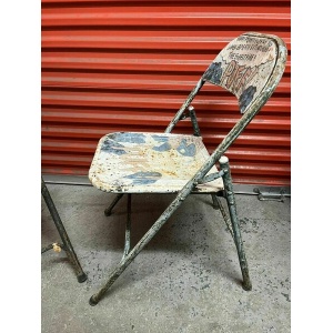 Vintage Metal Folding Chairs Billy Smarts Circus C1950s
