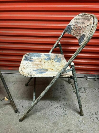 Vintage Metal Folding Chairs Billy Smarts Circus C1950s