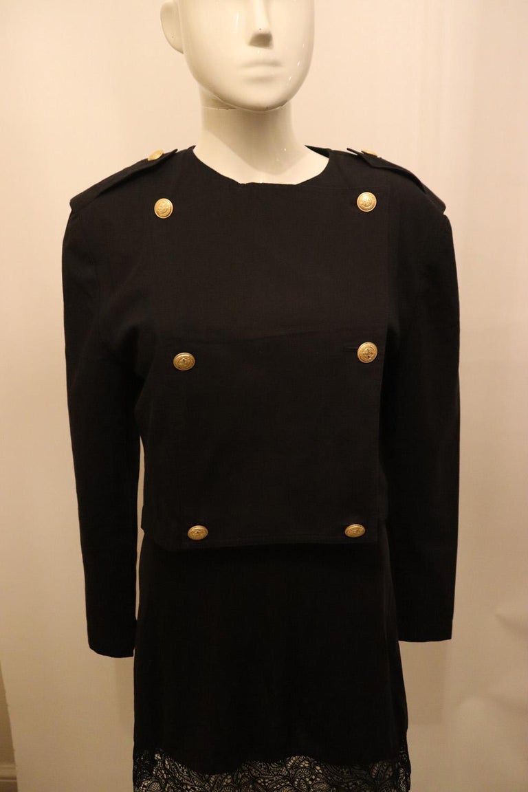 Vintage Mondi Black Cotton Jacket