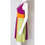 Vintage Moschino Multi Colour Runway Crepe Dress