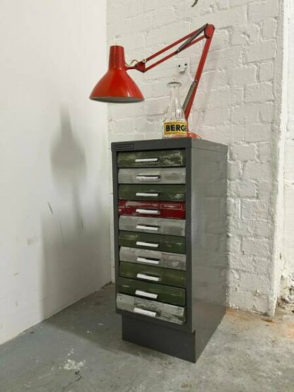 Vintage Myers Filing Cabinet Pale Grey