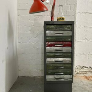 Vintage Myers Filing Cabinet Pale Grey