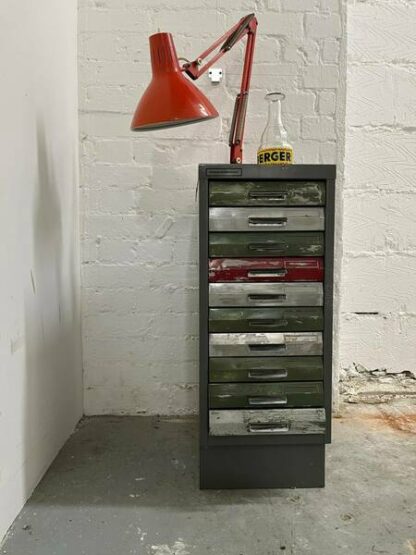 Vintage Myers Filing Cabinet Pale Grey