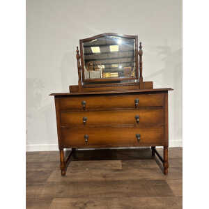 Vintage Oak Dressing Table