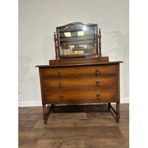 Vintage Oak Dressing Table