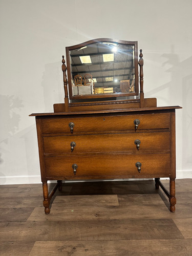 Vintage Oak Dressing Table