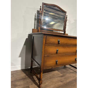 Vintage Oak Dressing Table