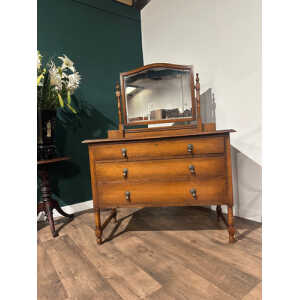 Vintage Oak Dressing Table