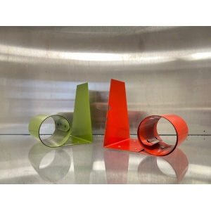 Vintage Pair of Sprung Steel Bookends