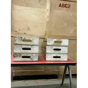 Vintage School Drawers Esa Esavian James Leonard Mid Century