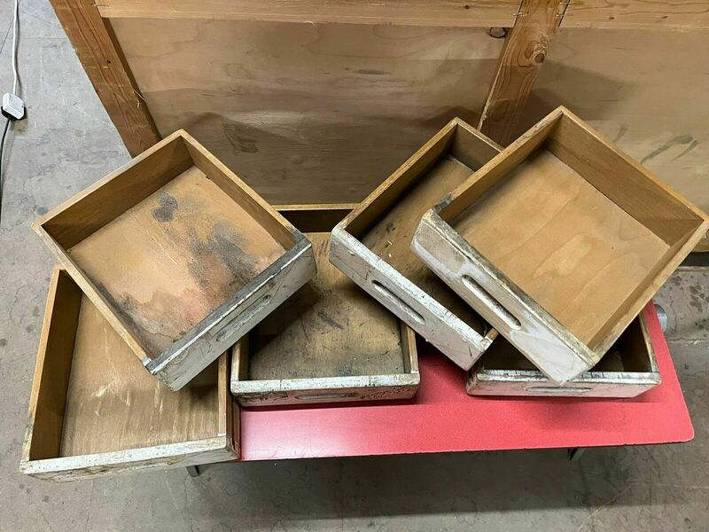 Vintage School Drawers Esa Esavian James Leonard Mid Century
