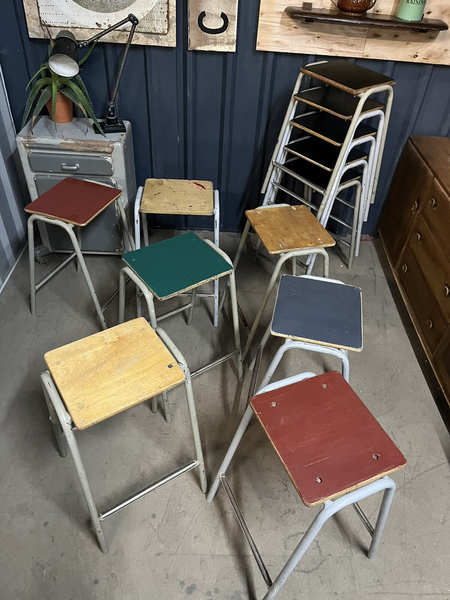 Vintage School Lab Stool 70 Available